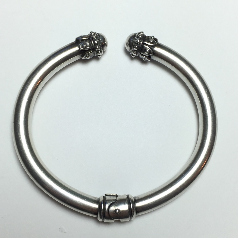 Milor Sterling Hinged Cuff Bracelet